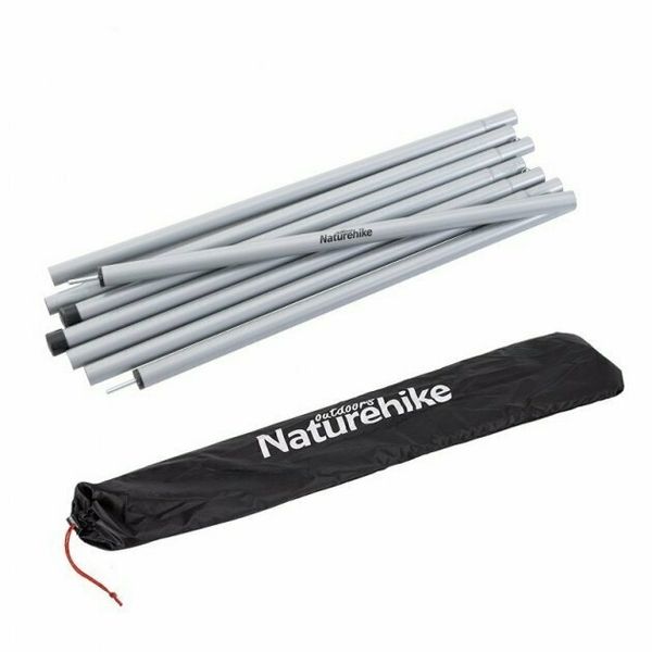 Стійки для тенту сталеві оцинковані Naturehike Steel poles Updated NH20PJ041, 16мм*2.0м, сірі (2 шт) 57541 фото