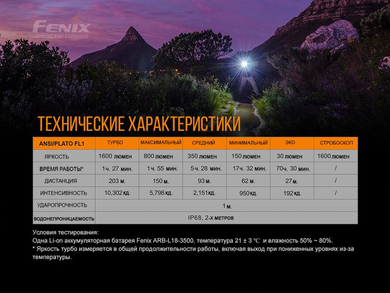 Ліхтар ручний Fenix E30R Cree XP-L HI LED 45406 фото