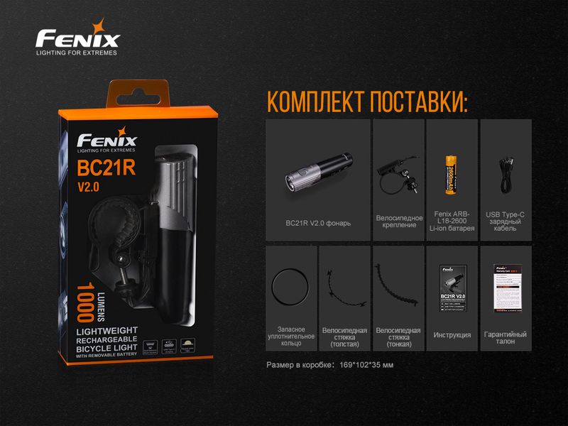 Велофара Fenix BC21R V2.0 46208 фото