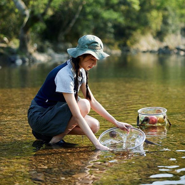 Складаний контейнер для води з ПВХ Naturehike NH20SJ040, 10л, прозорий 65798 фото