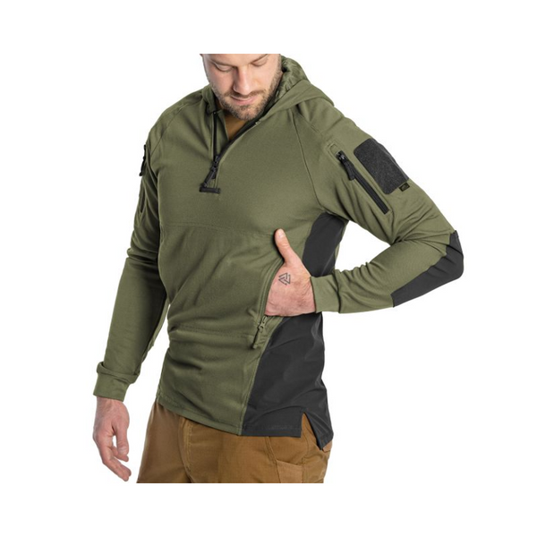 Кофта тактична Helikon-Tex RANGE HOODIE - TopCool, оливковий, розмір S 67288 фото