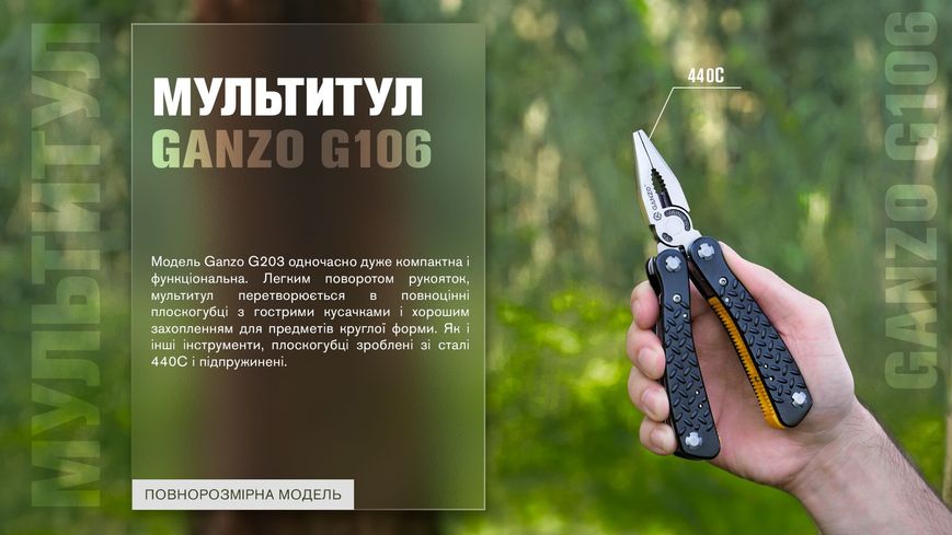 Мультитул Multi Tool Ganzo G106 44871 фото