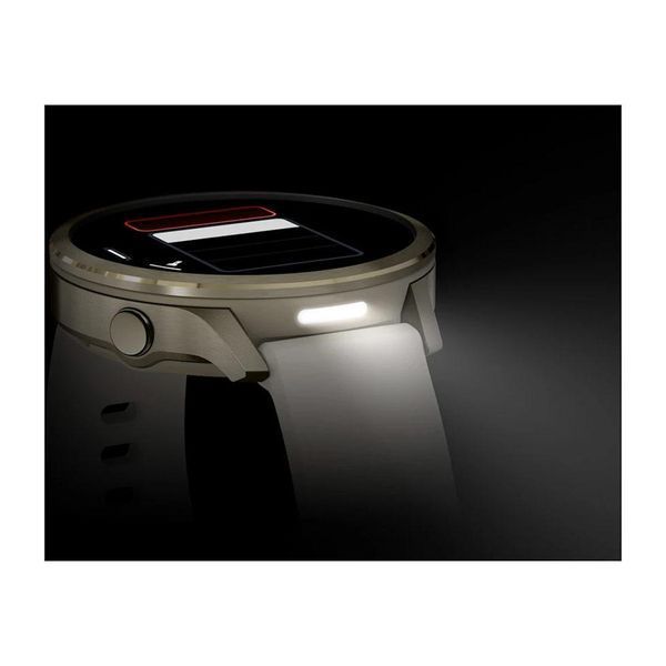 Смарт-часы Garmin Venu 4 41 мм лунное золото с силиконовым ремешком цвета кости и кожаным светло-песочным ремешком 010-03013-03 фото