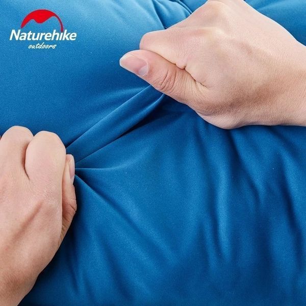 Подушка самонадувающаяся Naturehike Sponge automatic NH17A001-L светло голубая 6927595777411 фото