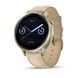 Смарт-часы Garmin Venu 4 41 мм лунное золото с силиконовым ремешком цвета кости и кожаным светло-песочным ремешком 010-03013-03 фото 1