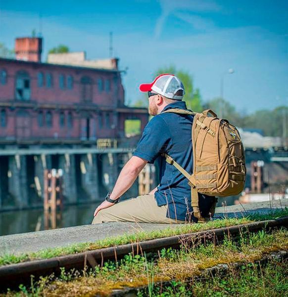 Рюкзак туристический Helikon-Tex 21л Backpack - Nylon Polyester Blend - Melange Black-Grey (PL-EDC-NP-M1) PL-EDC-NP-M1 фото