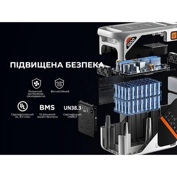 Зарядна станція Litheli 1800 Вт, 1069 Вт·год, LiFePO4, + 2 Power Bank (U20EH17-0U200) 67472 фото