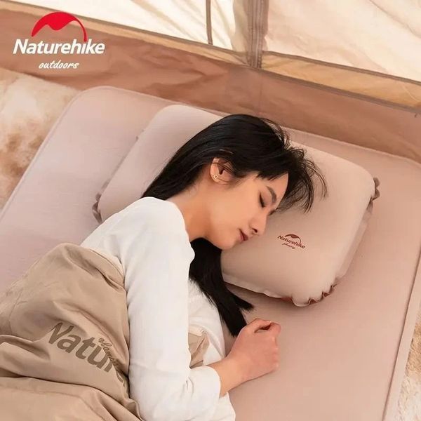Подушка самонадувна бесшумна Naturehike NH21ZT001 персикова 6927595772874 фото