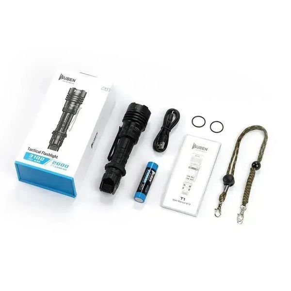 WUBEN T1 Black Фонарь тактический wub-t1 фото