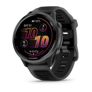 Смарт-часы Garmin Forerunner 570, Slate Gray Aluminum из Translucent Black черным силиконовым ремешком 010-02971-00 фото