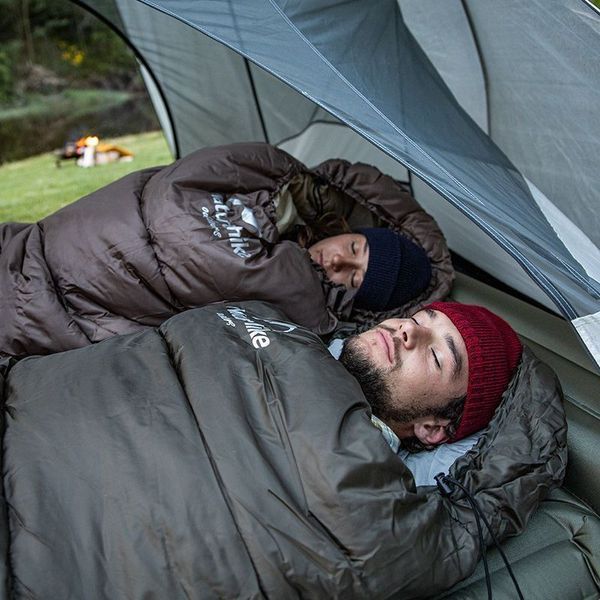 Спальник с капюшоном Naturehike U350S NH20MSD07, (-3&deg;C), правый, коричневый 6927595764312-R фото