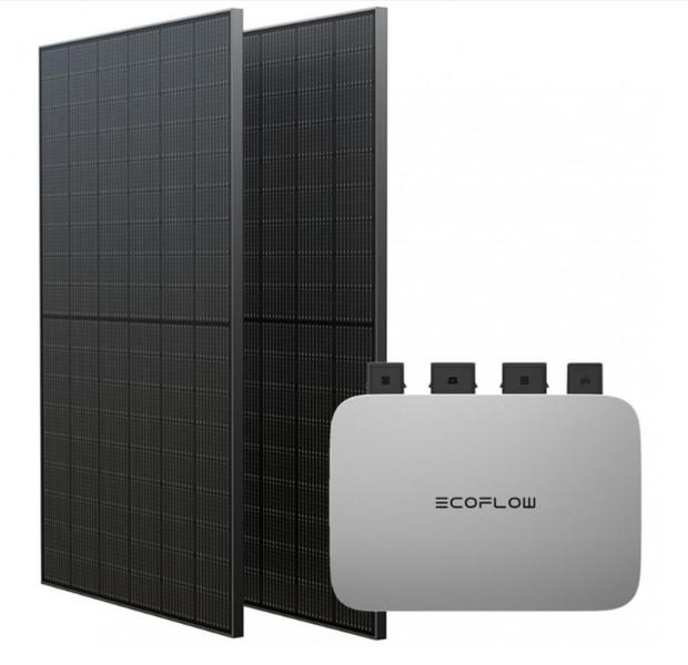 Комплект EcoFlow PowerStream – микроинвертор 800W и солнечные панели 2х400 EFPowerStreamMI-EU-800W/ZPTSP300-2-AKIT-4 фото