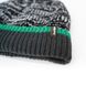 Шапка водонепроникна Dexshell Cuffed Beanie, р-р S/M (56-58 см) чорна з зеленою смугою 44371 фото 4