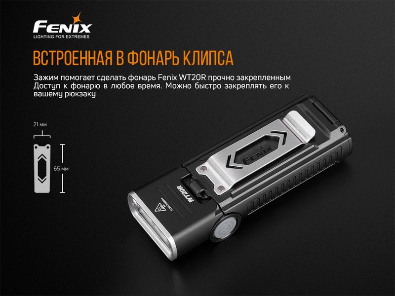 Ліхтар ручний Fenix WT20R 45427 фото