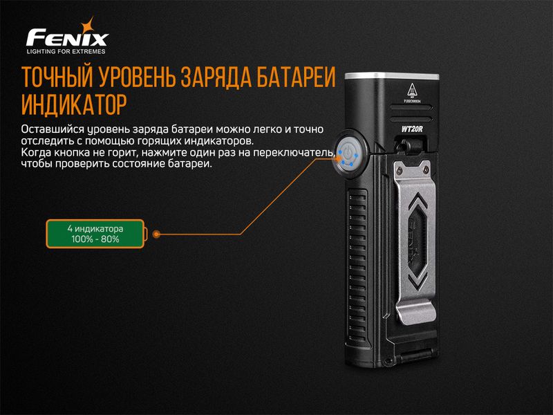 Ліхтар ручний Fenix WT20R 45427 фото