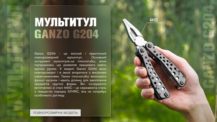 Мультитул Multi Tool Ganzo G204 44140 фото