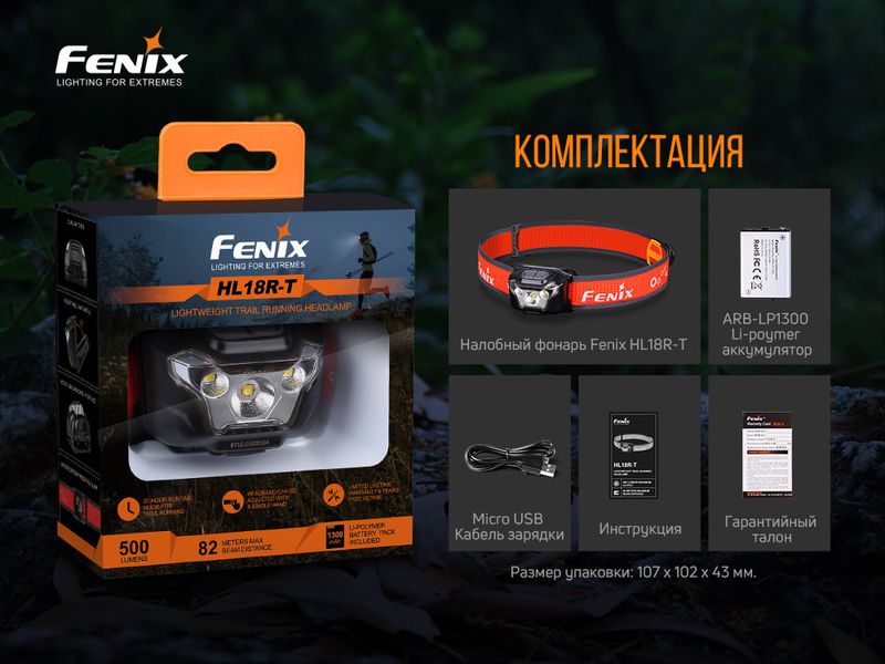 Ліхтар налобний Fenix HL18R-T 53725 фото