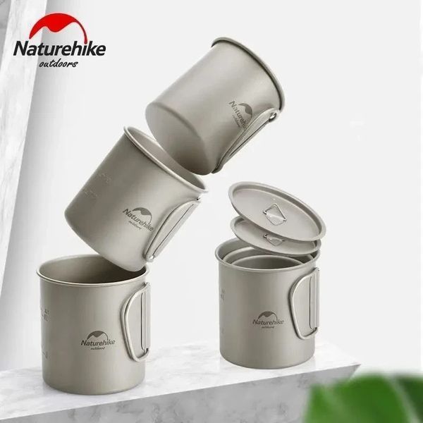 Кружка титанова з ручкою 600 мл Naturehike NH20CJ005 NH20CJ005 фото