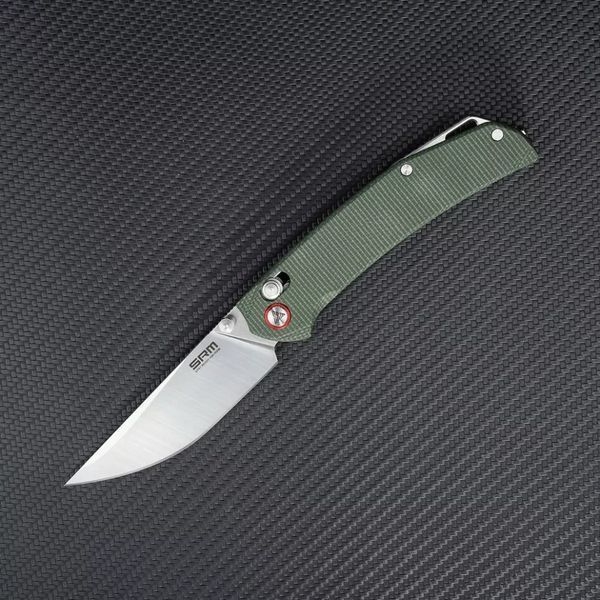 Нож складной SRM Asika 411L-MG, зеленый 411L-MG фото