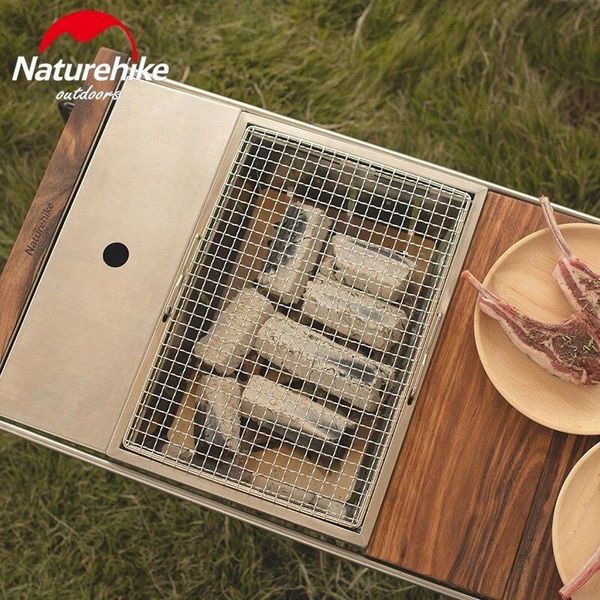 Гриль портативний Naturehike Picnic BBQ Grill NH20CJ006, р-р L, сталь 58338 фото