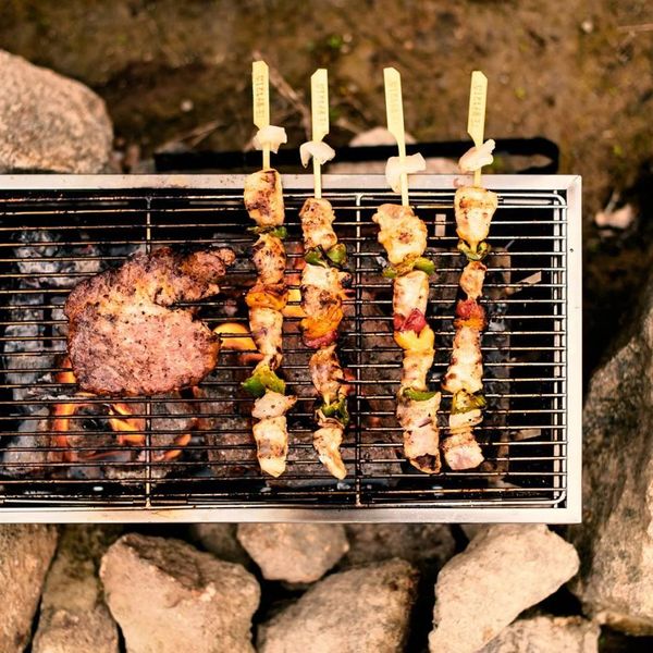 Гриль портативний Naturehike Picnic BBQ Grill NH20CJ006, р-р L, сталь 58338 фото