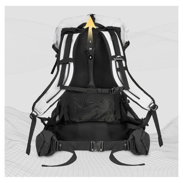 Рюкзак туристический Naturehike Helium CNK2450XB016, 40 л, белый, L CNK2450XB016 фото