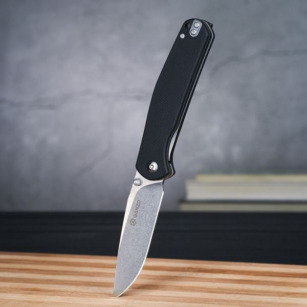 Нож складной туристический Ganzo G6804 (8.9 см) 8CR14 / G10 черный G6804-BK фото