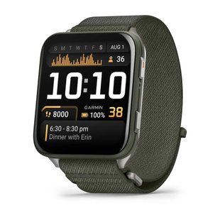 Смарт-часы Garmin Venu X1Moss хаки с титановым корпусом 010-02980-02 фото