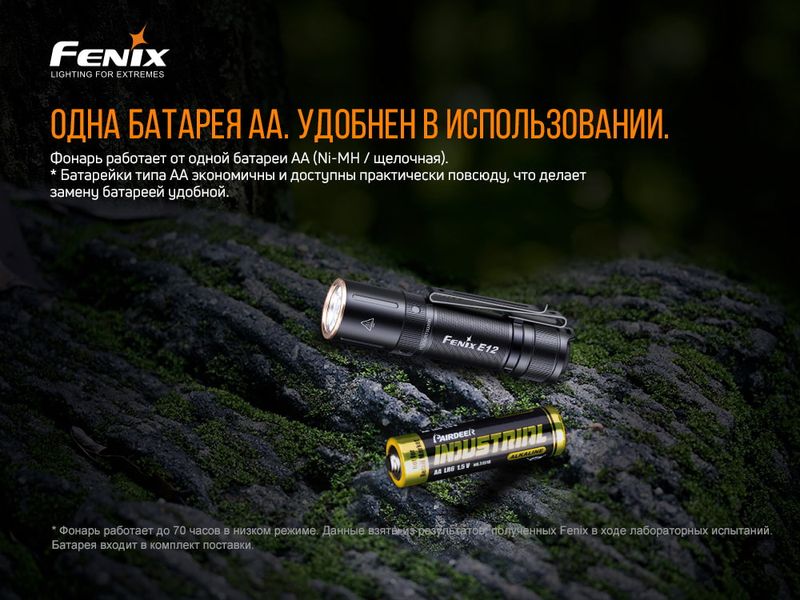 Ліхтар ручний Fenix E12 V2.0 50963 фото