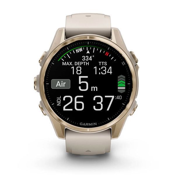Смарт-часы Garmin fenix 8 - 43мм, AMOLED Sapphire, Soft Gold 010-02903-11 фото