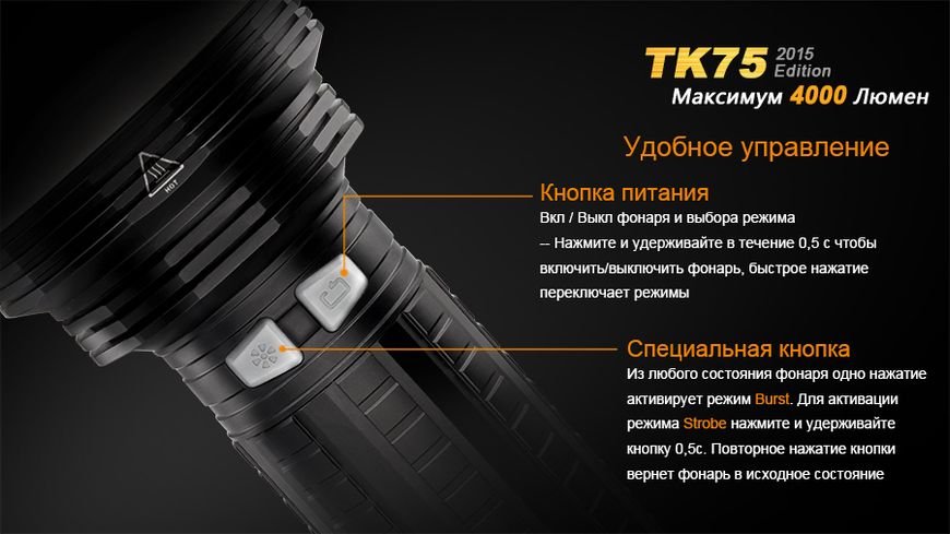 Ліхтар ручний Fenix TK75 U2 2015 44751 фото