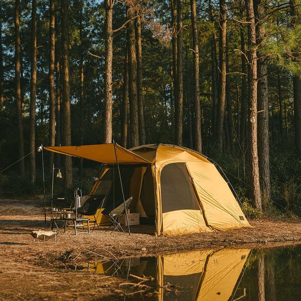 Намет двокімнатний Naturehike CNH22ZP028, гірчичний 65737 фото