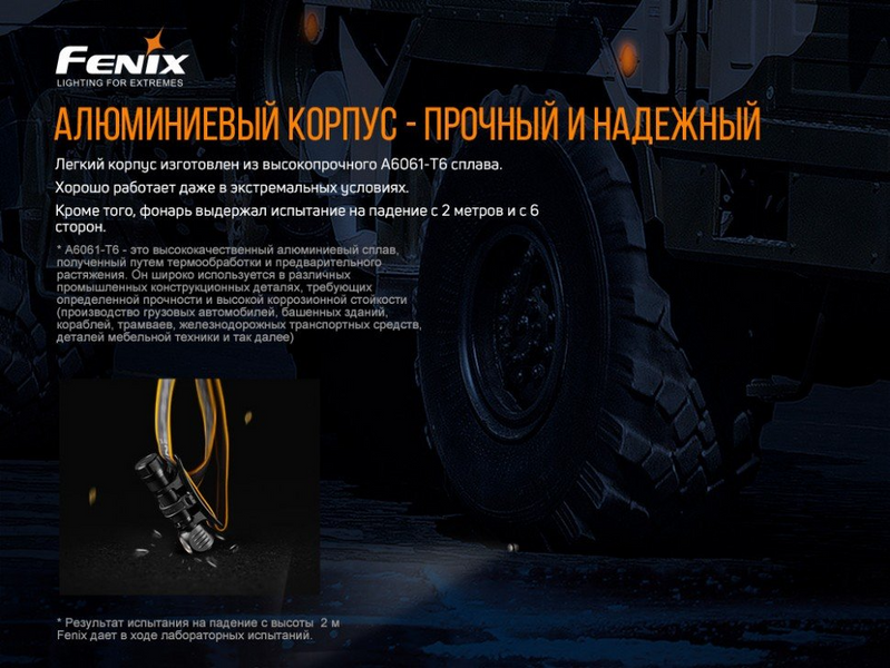 Ліхтар налобний Fenix HM61R + Складний ніж Ruike S22 Коричневий 57798 фото