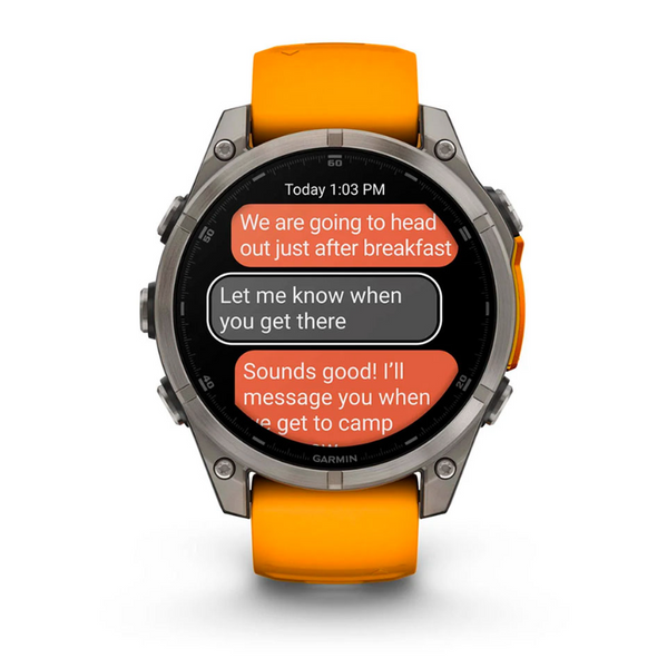 Смарт-годинник&nbsp;Garmin fenix 8 - 47мм, AMOLED Sapphire, Titanium 010-02904-11 фото