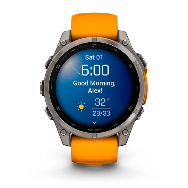 Смарт-годинник&nbsp;Garmin fenix 8 - 47мм, AMOLED Sapphire, Titanium 010-02904-11 фото