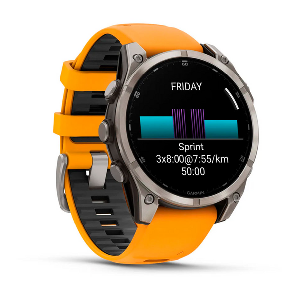 Смарт-годинник&nbsp;Garmin fenix 8 - 47мм, AMOLED Sapphire, Titanium 010-02904-11 фото