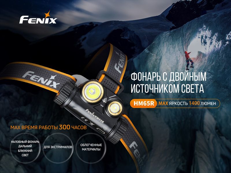 Ліхтар налобний Fenix HM65R 45437 фото