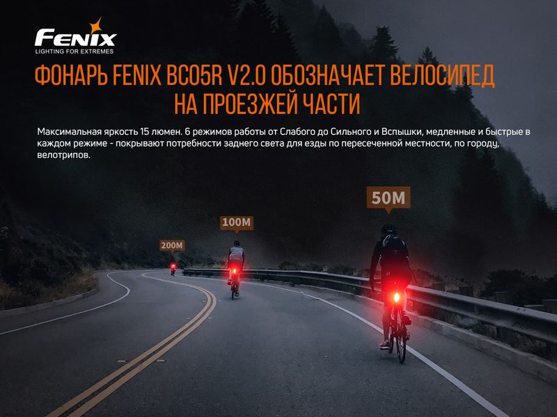 Велофара задня Fenix BC05R V2.0 57854 фото