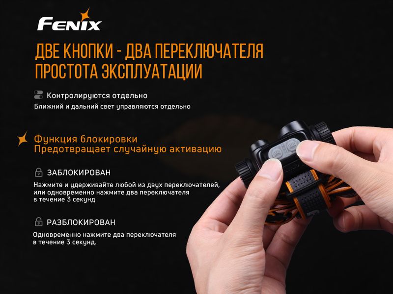 Ліхтар налобний Fenix HM65R 45437 фото