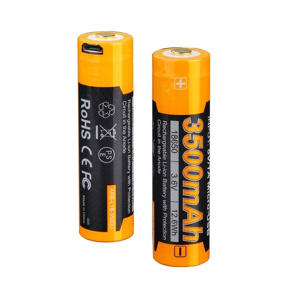 Акумулятор 18650 Fenix (3500 mAh) micro usb зарядка 45951 фото