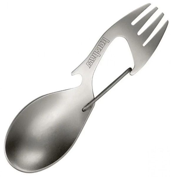 Ложка-вилка Kershaw Ration fork and spoon tool із нержавіючої сталі 1140Х фото