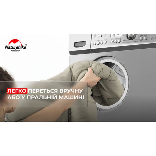 Спальник з капюшоном Naturehike M400 NH20MSD02, (1°C), лівий, сірий 65076 фото