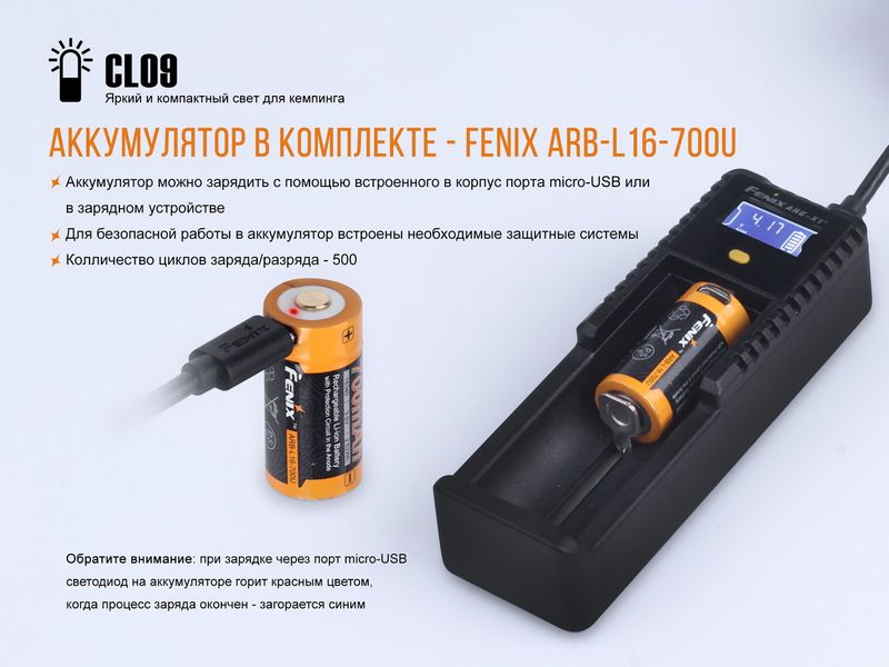 Ліхтар кемпінговий Fenix CL09 чорний 45014 фото