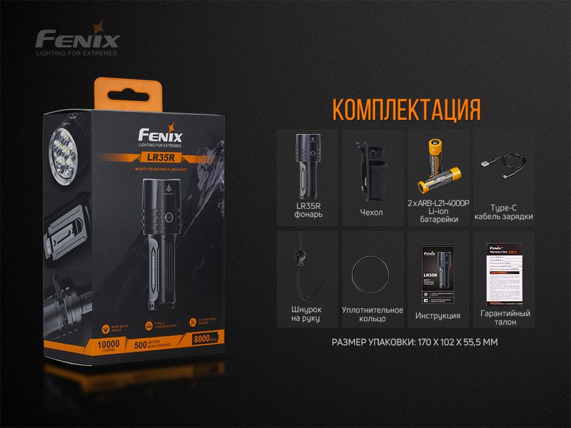 Ліхтар ручний Fenix LR35R 50664 фото