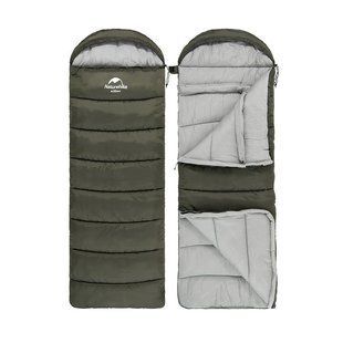 Спальник с капюшоном Naturehike U250S NH20MSD07, (0&deg;C), правый, темно-зеленый 6927595764305-R фото