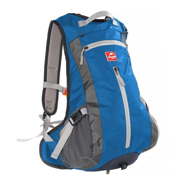 Велорюкзак з чохлом для шолома Naturehike 15 л sky blue NH15C001-B, блакитний 65080 фото