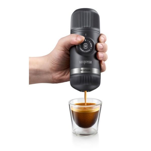 Портативная эспрессо-кофеварка Wacaco Nanopresso+ с адаптером для капсулы WNANONS фото