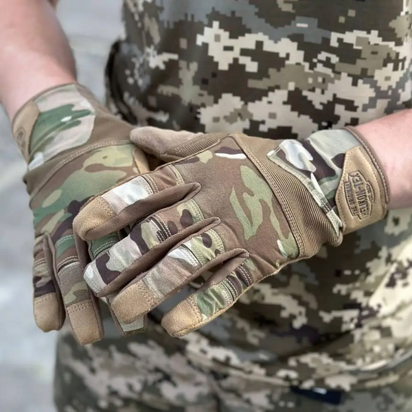 Рукавички тактичні Helikon-Tex Range Tactical Gloves - PenCott WildWood / Coyote A, розмір M 67313 фото