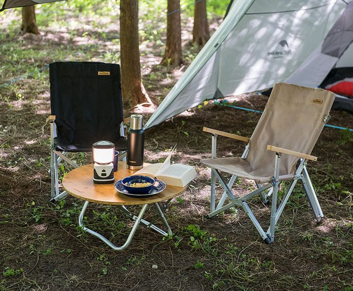 Крісло складане Naturehike Shangye NH19JJ004, алюміній, чорний 58356 фото