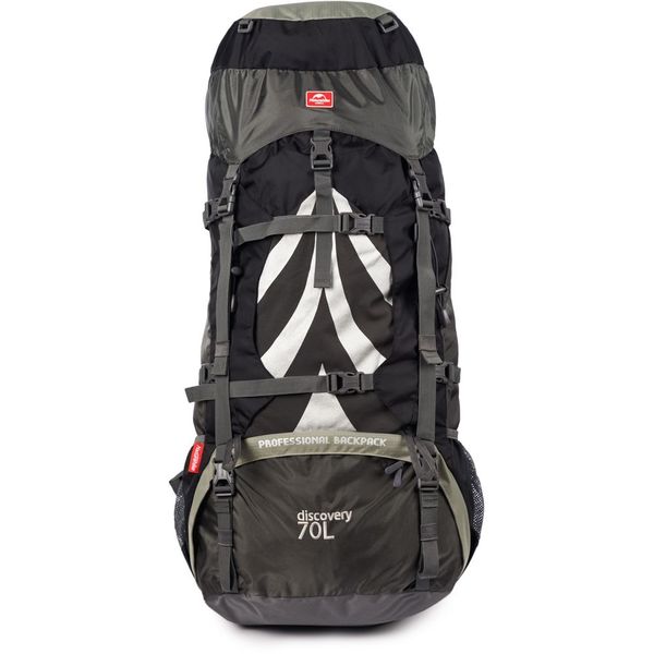 Рюкзак туристичний Naturehike NH70B070-B, 70 л + 5 л, чорно-сірий 57477 фото